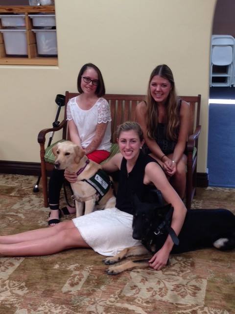 Girls and Service Dogs